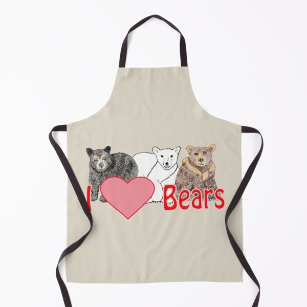 Item preview, Animal art, sketch, bears, wildlife art, gifts, I Love Bears designed and sold by Sandra O'Toole.