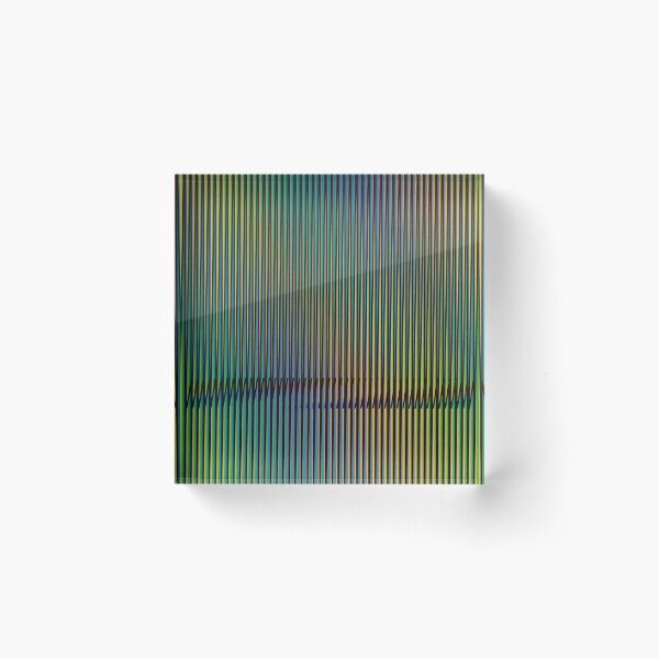 Permutation #7 by Carlos Cruz Diez Acrylic Block