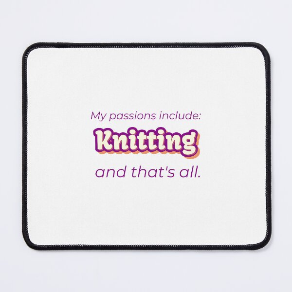 Item preview, Knitting is my passion designed and sold by cooldesignsalot.