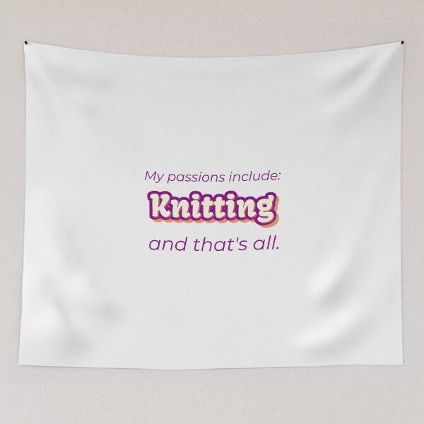 Item preview, Knitting is my passion designed and sold by cooldesignsalot.