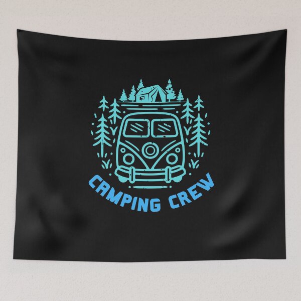 Item preview, Vintage Camping Crew Bold Typography and illustration  designed and sold by garniturex.