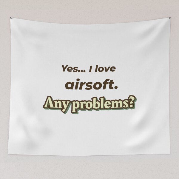 Item preview, I love Airsoft designed and sold by cooldesignsalot.