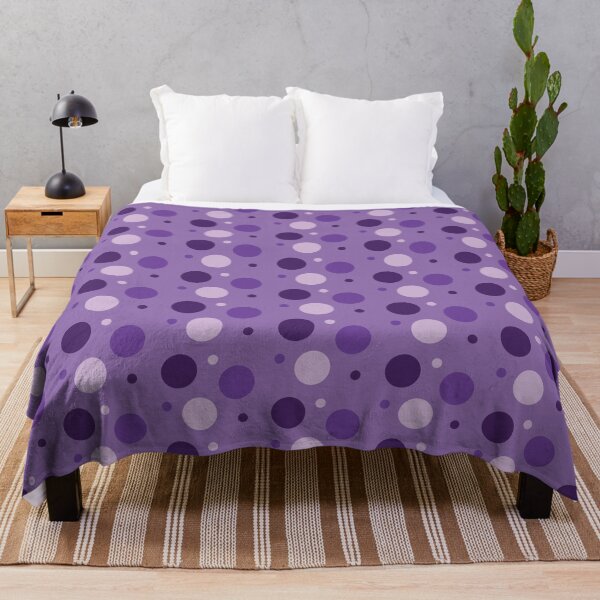 Item preview, Multi-size Shades of Purple Polka Dots designed and sold by burbankdesigns.