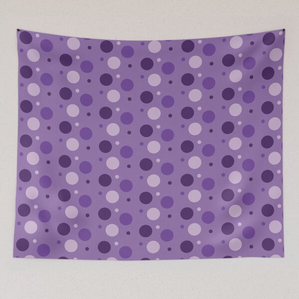 Item preview, Multi-size Shades of Purple Polka Dots designed and sold by burbankdesigns.