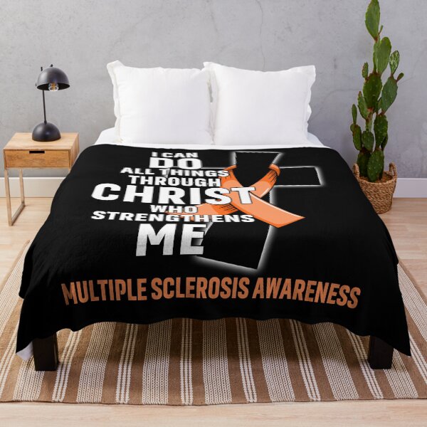 Item preview, I Can Do All Things Through Christ Who Strengthens Me Multiple Sclerosis Awareness designed and sold by Hatjar.