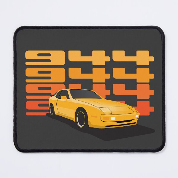 Item preview, 1986 Porsche 944 yellow illustration designed and sold by blackdogshop.
