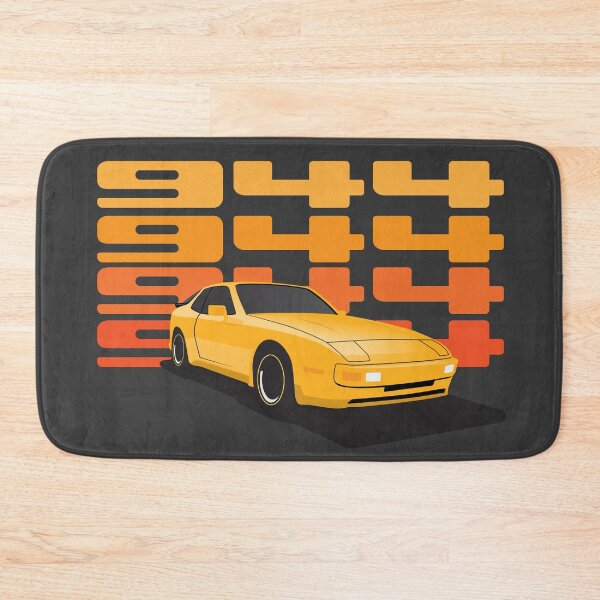 Item preview, 1986 Porsche 944 yellow illustration designed and sold by blackdogshop.