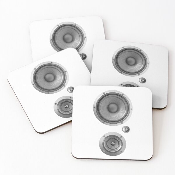 Item preview, Subwoofer Speaker on white pattern designed and sold by polymolystudio.
