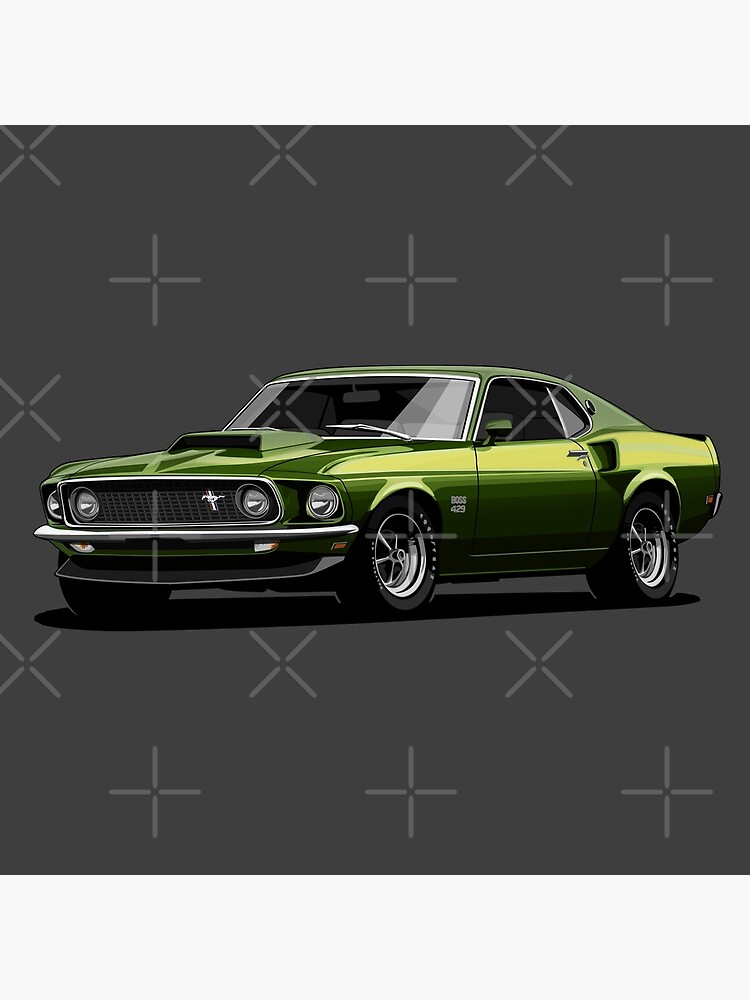 Ford Mustang Greeting Muscle 429 Redbubble 1969 | by Sale Card Boss for - USA\