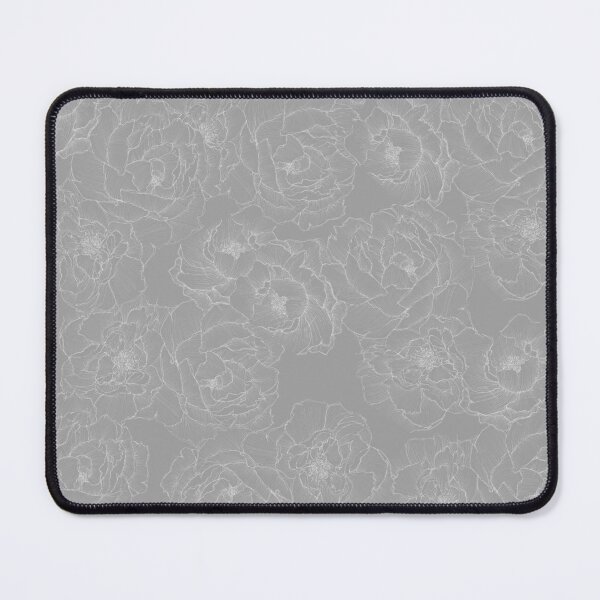 Item preview, Peony Flower Pattern in Gray and White designed and sold by ECMazur Art.