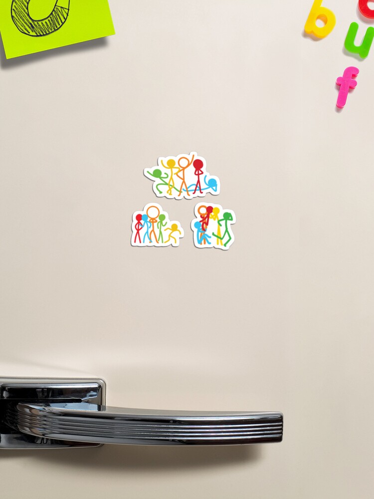 Alan Becker five stick figures animation characters sticker set | Sticker