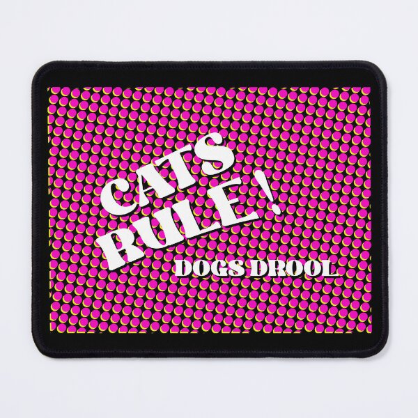 Item preview, Cats rule dogs drool Cat bed design designed and sold by TipTopTapo.