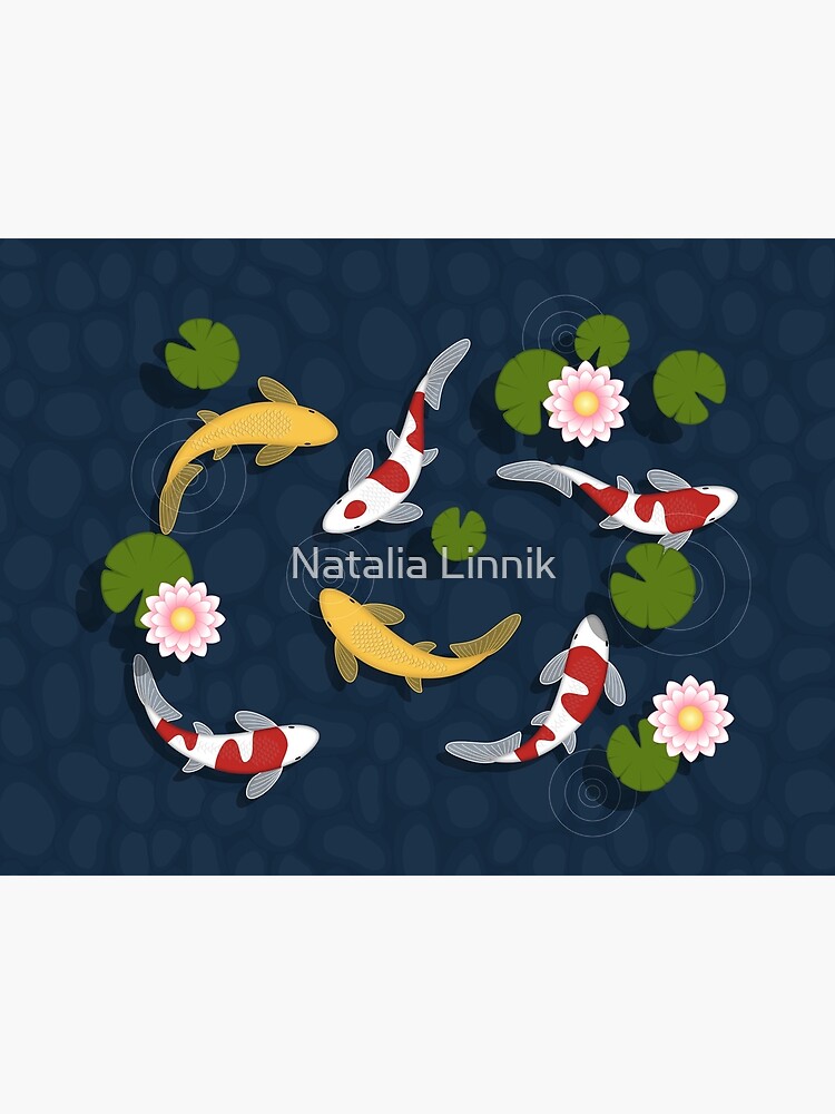 Japanese Koi Fish Pond by chibibikun