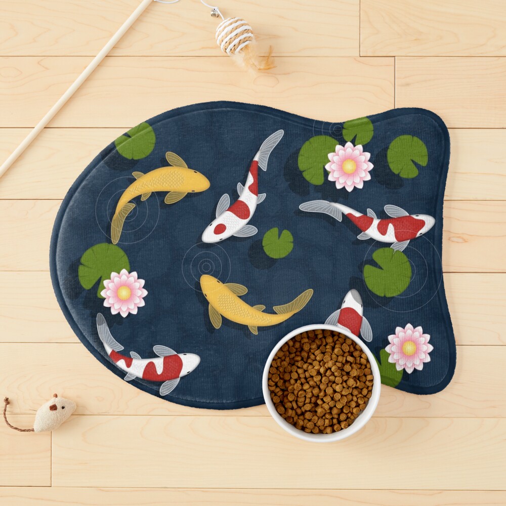 Japanese Koi Fish Pond Pet Mat