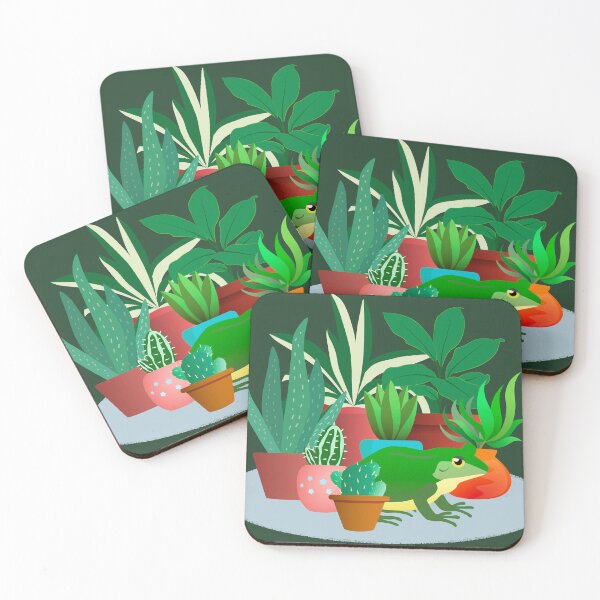 Item preview, Frog and Potted Plants designed and sold by OutOfNowhere.