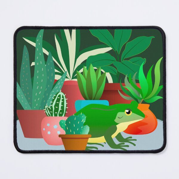 Item preview, Frog and Potted Plants designed and sold by OutOfNowhere.