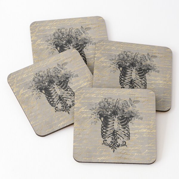Item preview, Floral ribcage designed and sold by CarteBlancheArt.