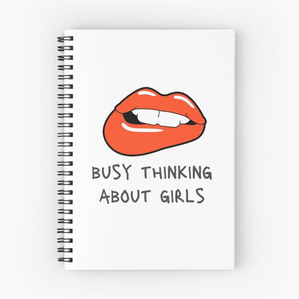 Item preview, busy thinking about girls designed and sold by DoraHappy.