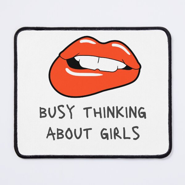 Item preview, busy thinking about girls designed and sold by DoraHappy.
