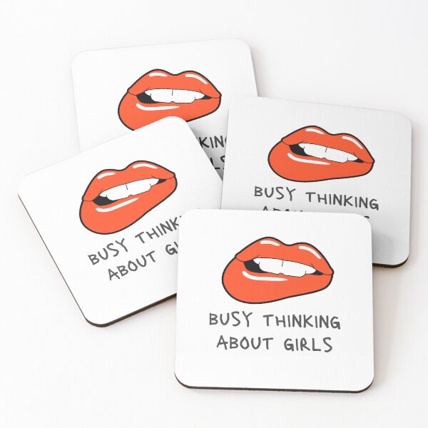 Item preview, busy thinking about girls designed and sold by DoraHappy.