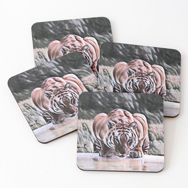 Item preview, Vintage Portrait Nature Animal Wildlife Tiger Zoo designed and sold by TheWildFlix.