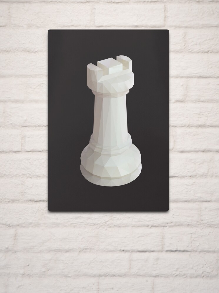 Rook Chess Piece polygon art | Photographic Print