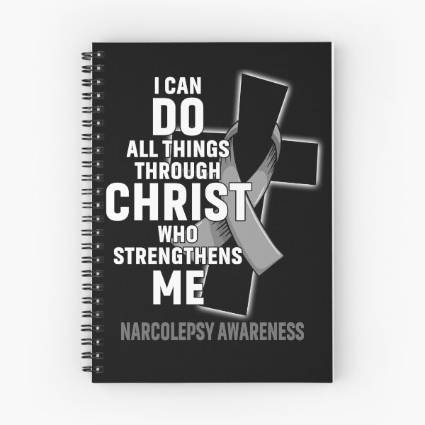 Item preview, I Can Do All Things Through Christ Who Strengthens Me Narcolepsy Awareness designed and sold by Hatjar.