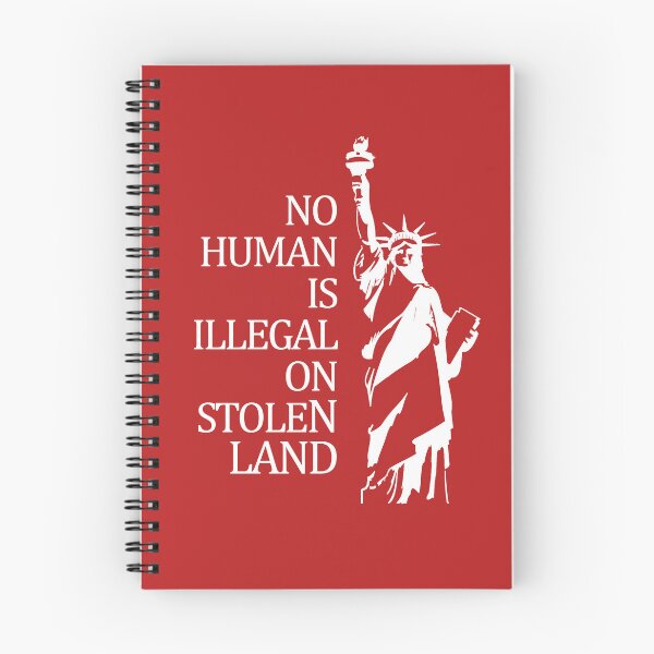 Item preview, No Human is Illegal on Stolen Land designed and sold by voltzandvoices.