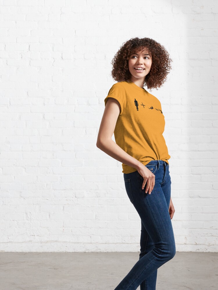 Aperçu 6 sur 7. T-shirt classique avec l'œuvre Homo-escaladus créée et vendue par M1D33L.