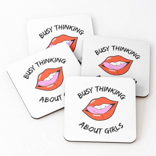 Item preview, busy thinking about girls designed and sold by DoraHappy.