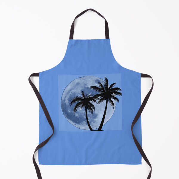 Item preview, August Blue Moon With Palm Tree Silhouette Design designed and sold by ThisNThatImages.