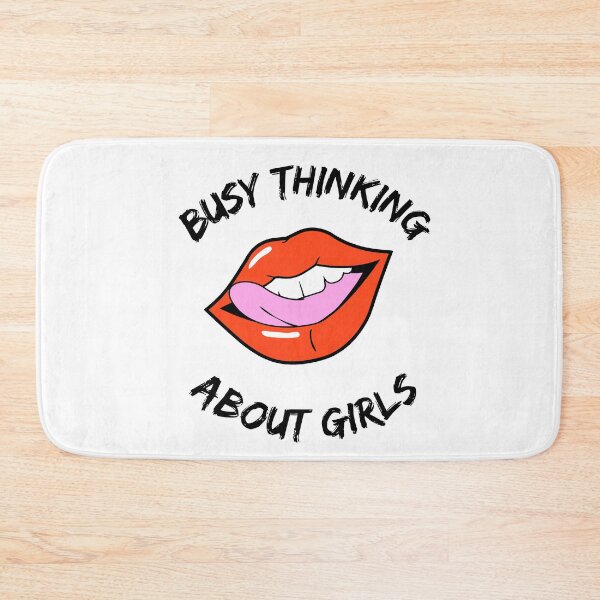 Item preview, busy thinking about girls designed and sold by DoraHappy.