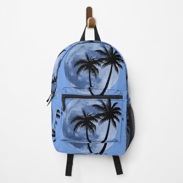 Item preview, August Blue Moon With Palm Tree Silhouette Design designed and sold by ThisNThatImages.