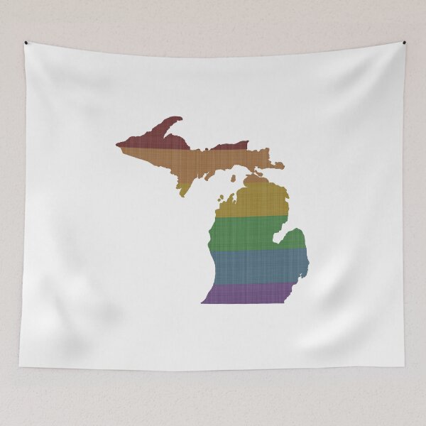Item preview, Michigan Rainbow Gay Pride designed and sold by surgedesigns.