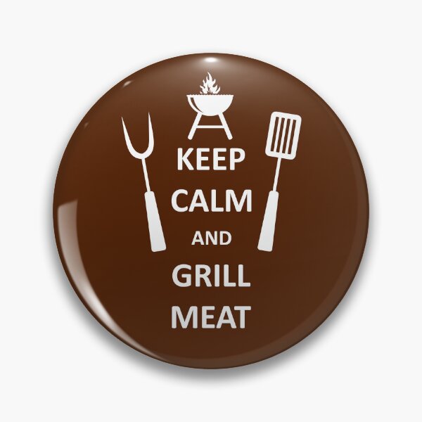 Item preview, Keep calm and grill meat designed and sold by StencilMyst ..