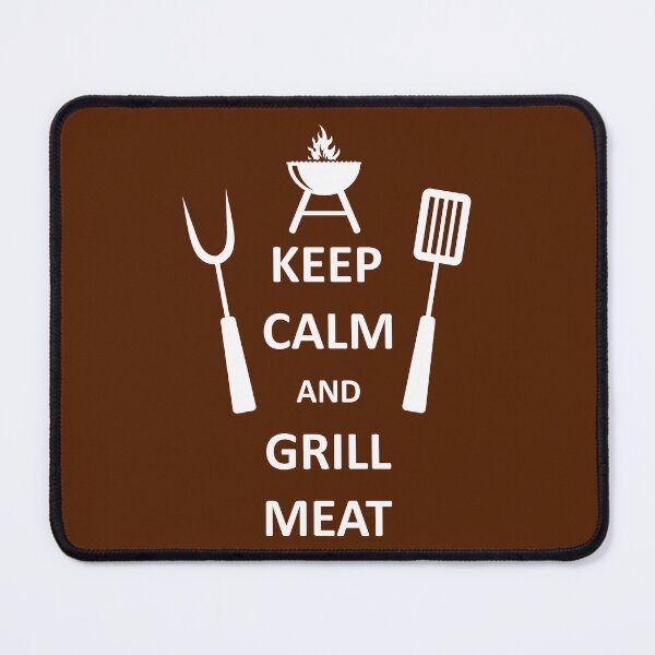 Item preview, Keep calm and grill meat designed and sold by StencilMyst ..