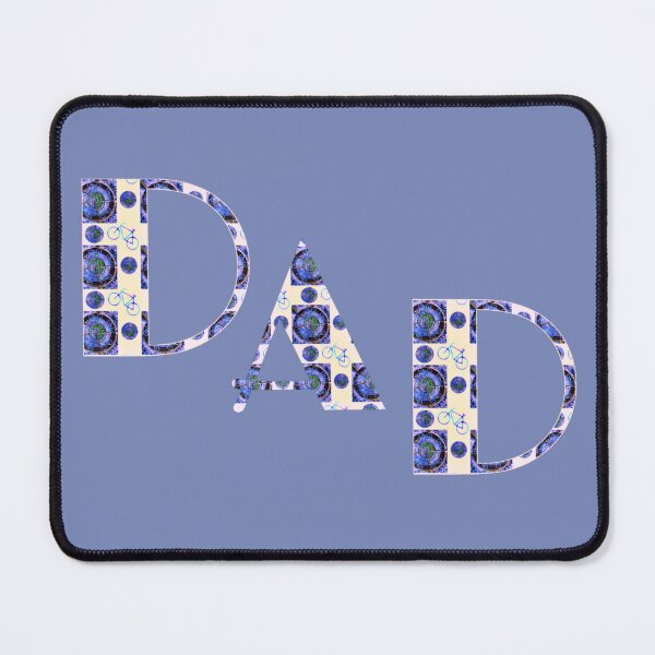 Item preview, DAD lettering with bicycle - dad and his bike jeans blue designed and sold by kikidu21.