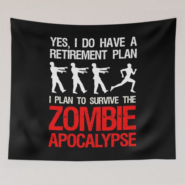 Item preview, I Plan To Survive The Zombie Apocalypse designed and sold by Cat Lady Designs.