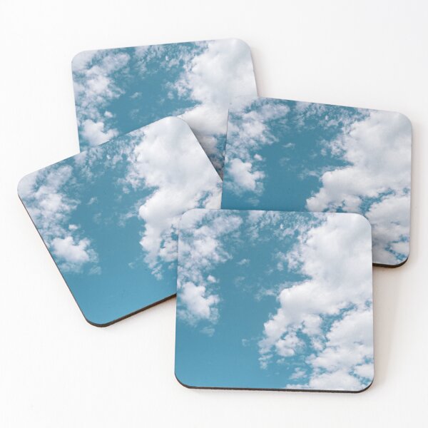Item preview, Greenish-blue Sky And White Puffy Clouds designed and sold by The Glasses Girl.