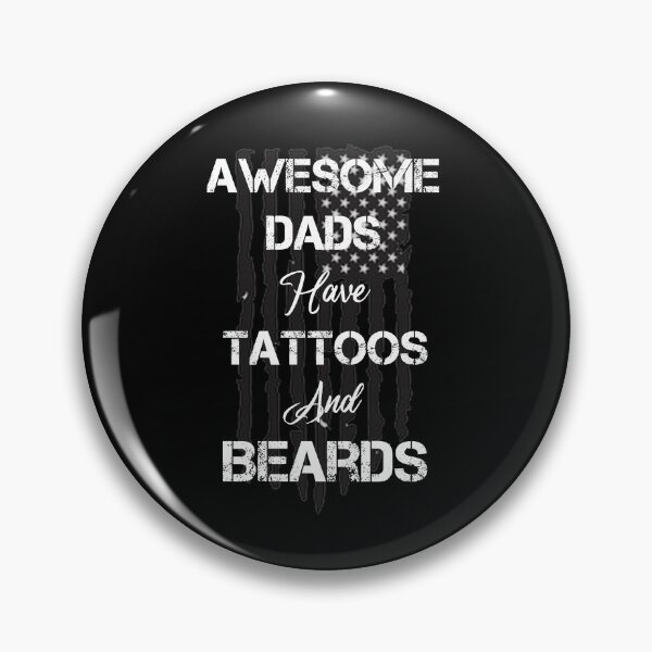 Item preview,  Awesome Dad Have Tattoos And Beards US Flag designed and sold by rachidhaz.