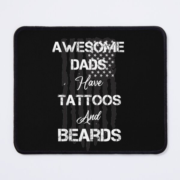 Item preview, Awesome Dad Have Tattoos And Beards US Flag designed and sold by rachidhaz.