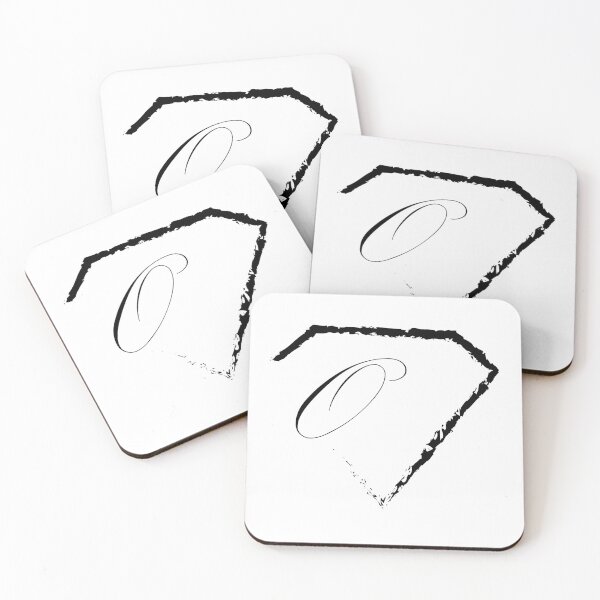 Item preview, O letter monogram initial diamond black designed and sold by mixtape80.