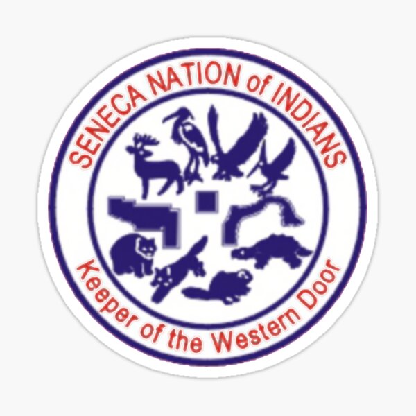 "Seal of Seneca Nation of Indians Reservation New York USA" Sticker for