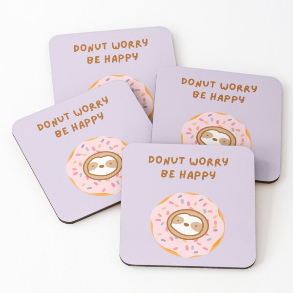 Item preview, Do Not Worry Be Happy Donut Sloth  designed and sold by theslothinme.
