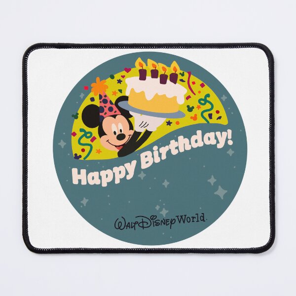 Item preview, Happy Birthday WDW Button designed and sold by tbcalligraphy.