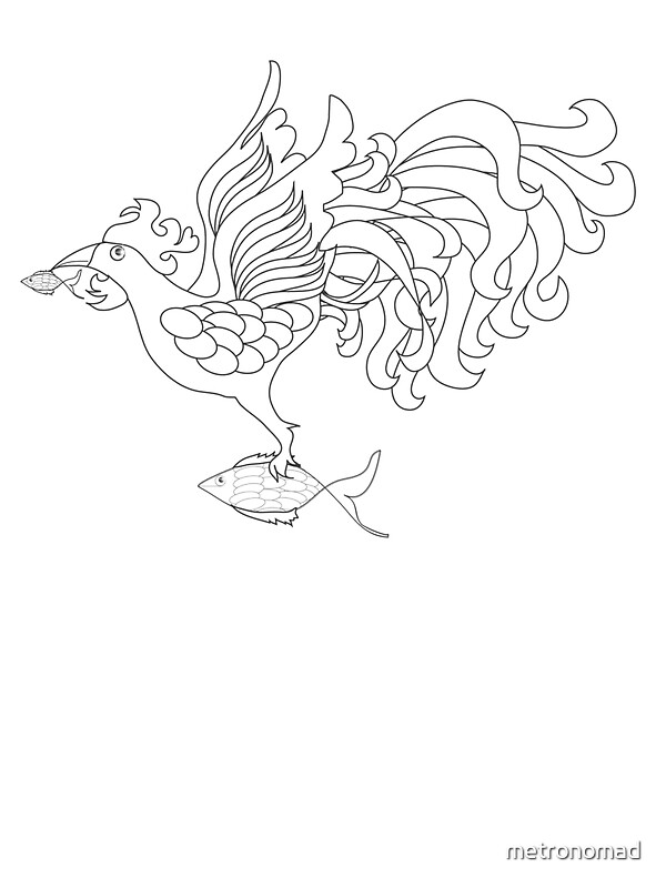 "Sarimanok plain" Stickers by metronomad Redbubble