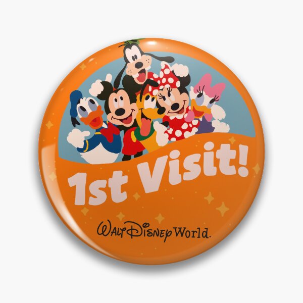 Item preview, 1st Visit WDW Button designed and sold by tbcalligraphy.