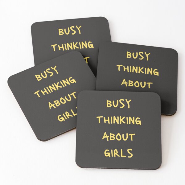 Item preview, busy thinking about girls designed and sold by DoraHappy.