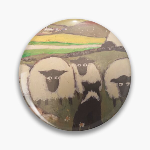 Item preview, Sheep dog and Sheep in Field designed and sold by GOTOCREATE.