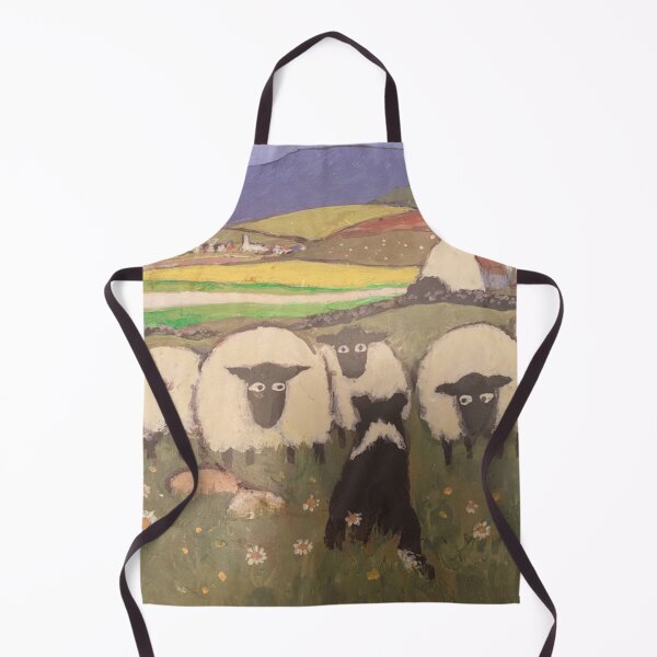 Item preview, Sheep dog and Sheep in Field designed and sold by GOTOCREATE.
